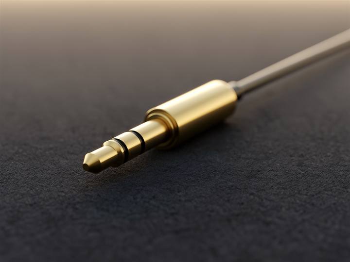 Gold 3.5 mm TRS mini-jack plug