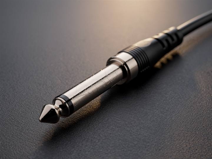 Quarter-inch TS mono plug with a single insulator band